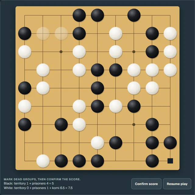 Two passes and agreeing the score